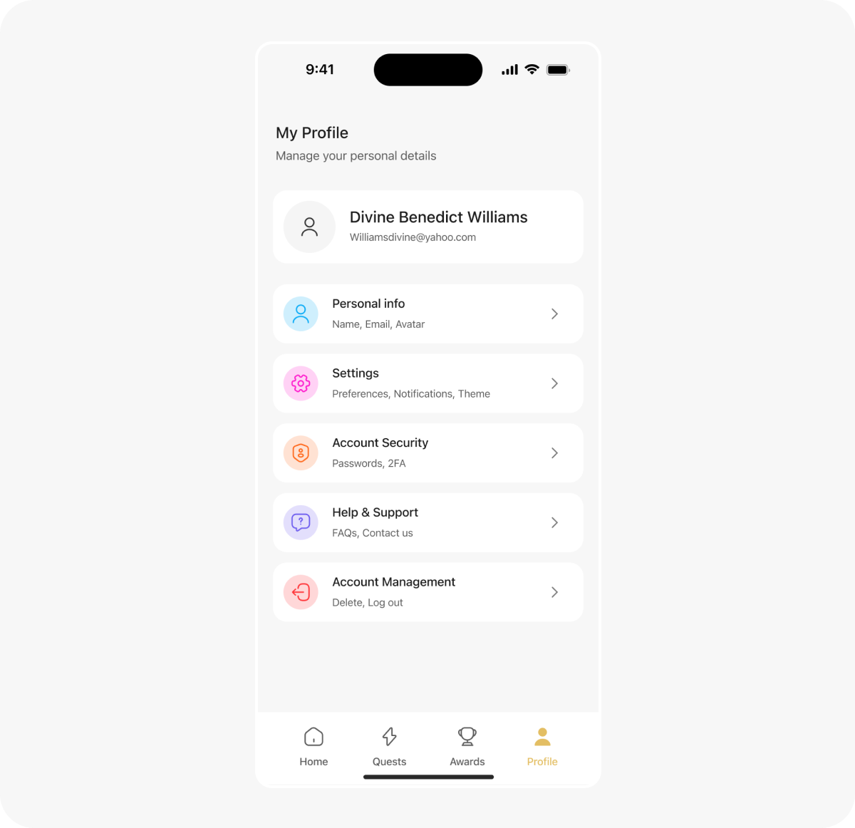 UI screen design 8